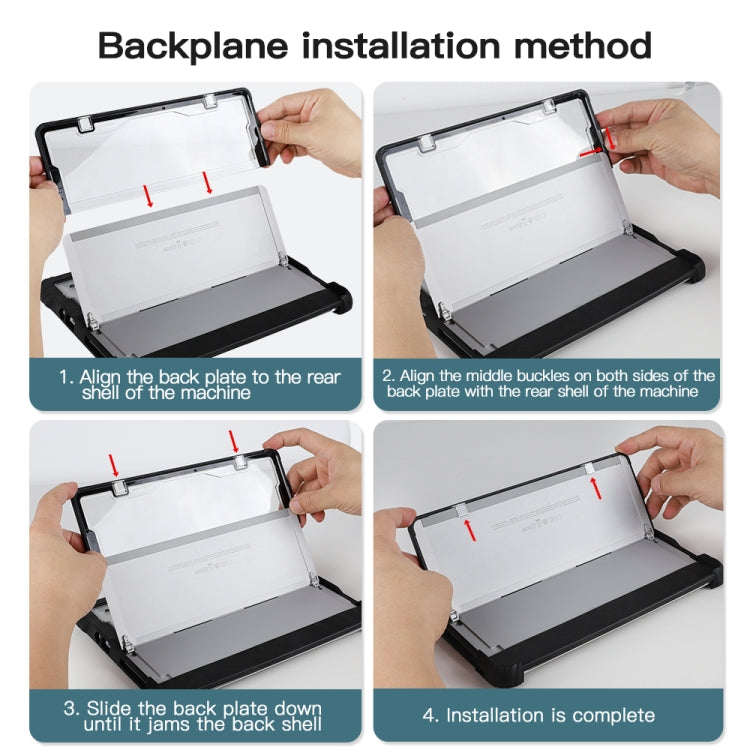Frendorf | Für MicroSoft Surface Go 1 / 2 / 3 Acryl Transparente Hand-Schultergurt Laptop Hülle