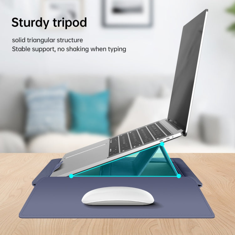 Frendorf | 13 inch Multifunctionele Muismat Stand Handheld Laptop Tas (Bruin)