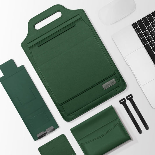 Frendorf | 15 Zoll Multifunktionales Mauspad Ständer Tragbare Laptop-Tasche (Grün)