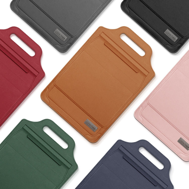 Frendorf | 15 Zoll Multifunktionales Mauspad Ständer Tragbare Laptop Tasche (Braun)