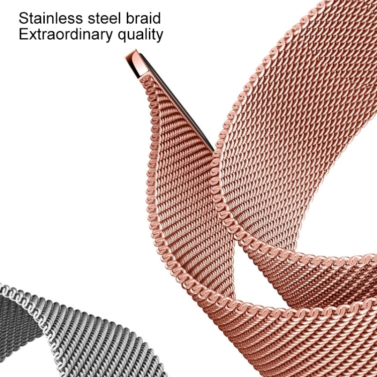 Frendorf | Für Apple Watch Series 7 41mm / 6 & SE & 5 & 4 40mm / 3 & 2 & 1 38mm Mutural Milanese Edelstahl-Uhrenarmband (Schwarz)