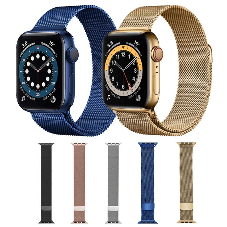 Frendorf | Für Apple Watch Series 7 41mm / 6 & SE & 5 & 4 40mm / 3 & 2 & 1 38mm Mutural Milanese Edelstahl-Uhrenarmband (Schwarz)