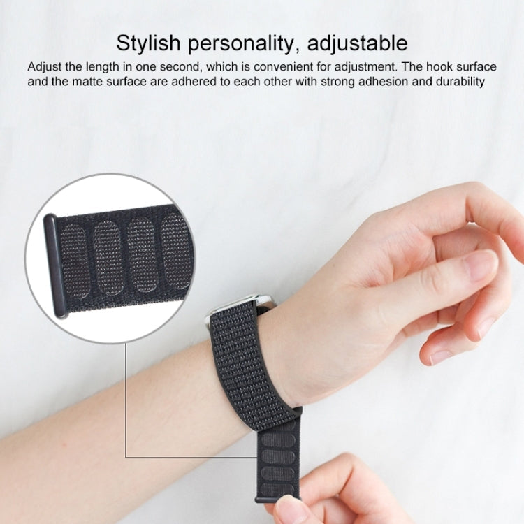 Frendorf | Für Apple Watch Series 7 41mm / 6 & SE & 5 & 4 40mm / 3 & 2 & 1 38mm Mutural Nylon-Uhrenarmband (Schwarz)