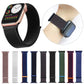 Frendorf | Für Apple Watch Series 7 41mm / 6 & SE & 5 & 4 40mm / 3 & 2 & 1 38mm Mutural Nylon-Uhrenarmband (Schwarz)