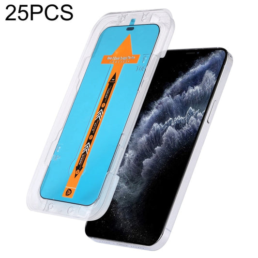 Frendorf | 25 PCS Schnellbefestigung Staubdicht Anti-Statik Gehärtetes Glasfolie Für iPhone 11 Pro Max / XS Max