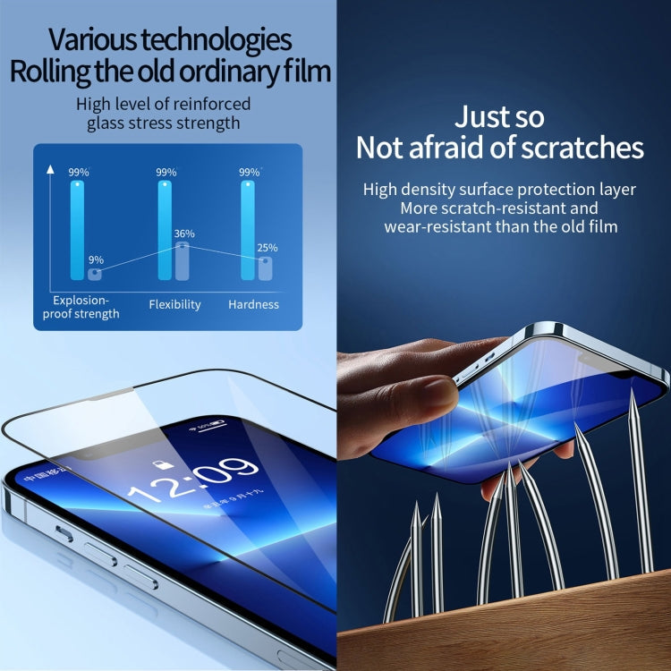 Frendorf | 25 PCS Schnellbefestigung Staubdicht Anti-Statik Gehärtetes Glasfolie Für iPhone 11 Pro Max / XS Max
