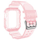 Frerndorf | Transparenter Uhrenband für Apple Watch Series 9&8&7 41mm / SE 3&SE 2&6&SE&5&4 40mm / 3&2&1 38mm (Transparente Pink)