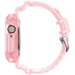 Frerndorf | Transparenter Uhrenband für Apple Watch Series 9&8&7 41mm / SE 3&SE 2&6&SE&5&4 40mm / 3&2&1 38mm (Transparente Pink)