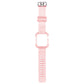 Frerndorf | Transparenter Uhrenband für Apple Watch Series 9&8&7 41mm / SE 3&SE 2&6&SE&5&4 40mm / 3&2&1 38mm (Transparente Pink)