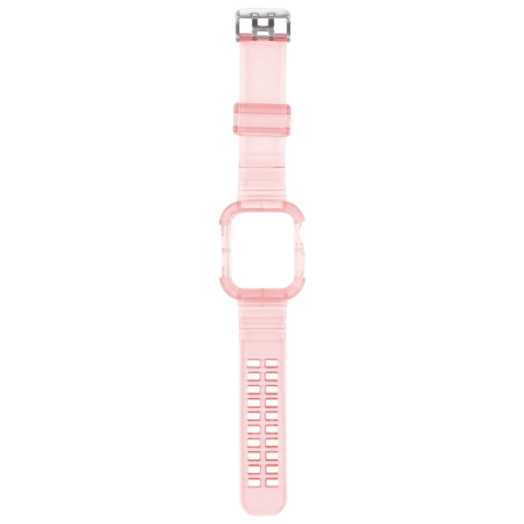 Frerndorf | Transparenter Uhrenband für Apple Watch Series 9&8&7 41mm / SE 3&SE 2&6&SE&5&4 40mm / 3&2&1 38mm (Transparente Pink)