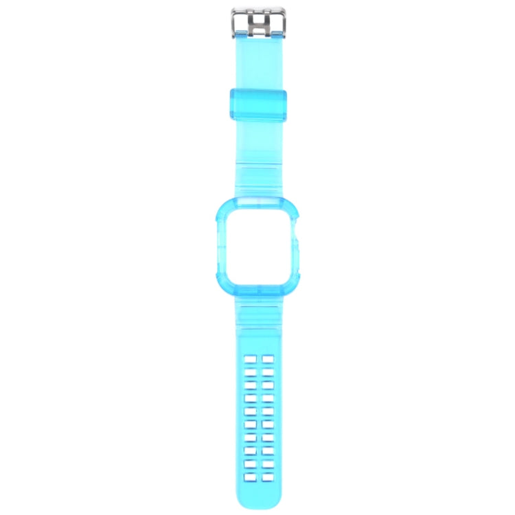 Frerndorf | Transparenter Armband für Apple Watch Series 8&7 45mm / SE 2&6&SE&5&4 44mm / 3&2&1 42mm (Transparente Cyan)
