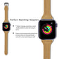 Frerndorf | Echtes Leder Uhrband für Apple Watch Series 9&8&7 41mm / SE 3&SE 2&6&SE&5&4 40mm / 3&2&1 38mm (Helles Braun Wax Leder)