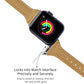 Frerndorf | Echtes Leder Uhrband für Apple Watch Series 9&8&7 41mm / SE 3&SE 2&6&SE&5&4 40mm / 3&2&1 38mm (Helles Braun Wax Leder)