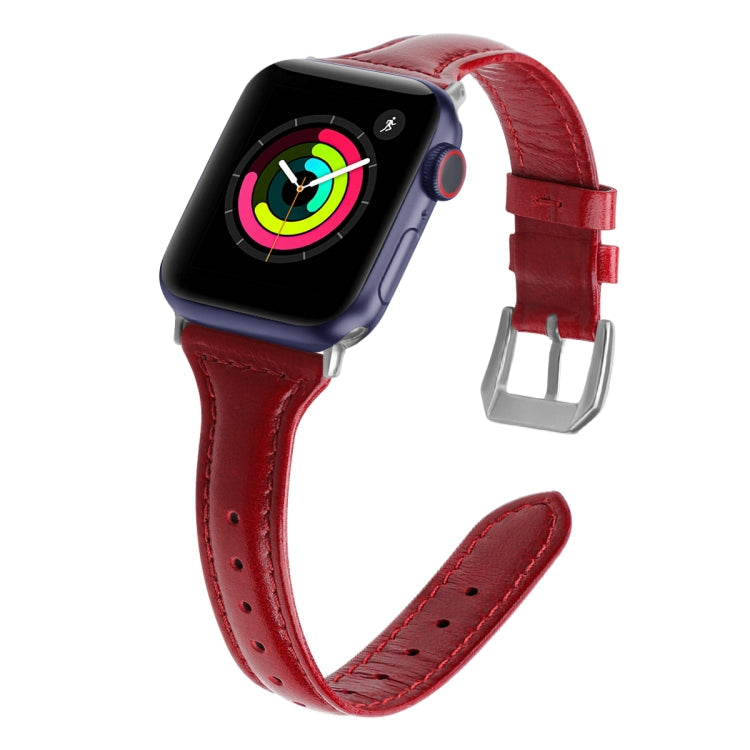 Frerndorf | Echtes Leder Armband für Apple Watch Ultra 49mm&Watch Ultra 2 49mm / Series 9&8&7 45mm / SE 3&SE 2&6&SE&5&4 44mm / 3&2&1 42mm (Baum Creme Rot)