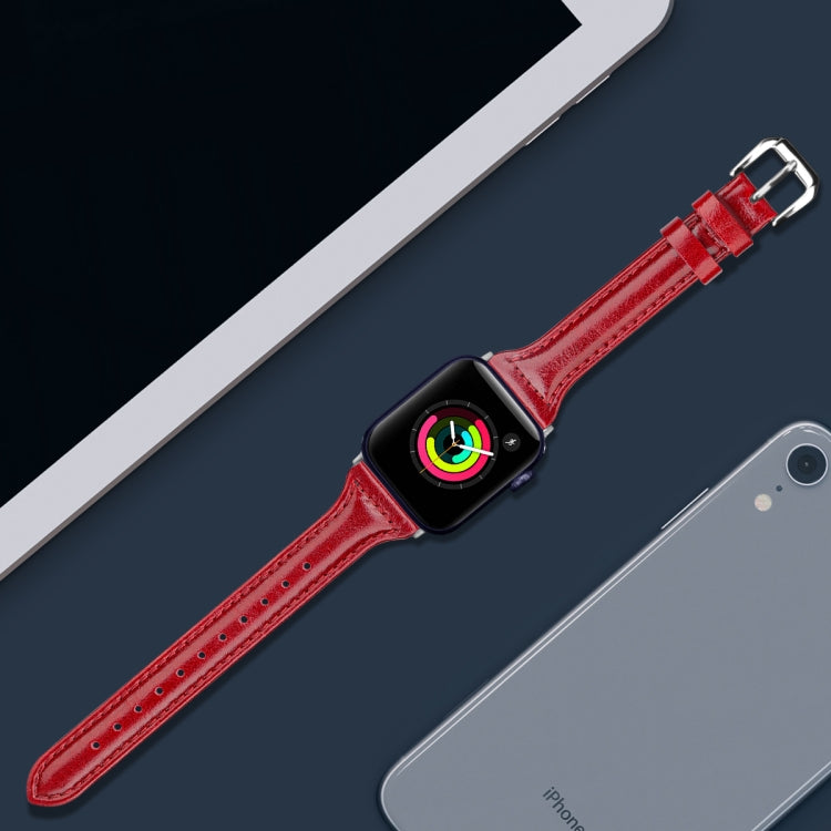 Frerndorf | Echtes Leder Armband für Apple Watch Ultra 49mm&Watch Ultra 2 49mm / Series 9&8&7 45mm / SE 3&SE 2&6&SE&5&4 44mm / 3&2&1 42mm (Baum Creme Rot)