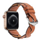 Frerndorf | Webband-Uhrarmband für Apple Watch Series 9&8&7 41mm / SE 3&SE 2&6&SE&5&4 40mm / 3&2&1 38mm (Braun)