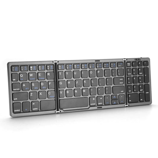 Frendorf | B089 Bluetooth faltbare Tastatur mit Ziffernblock (Grau)