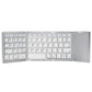 Frendorf | B089T Faltbare Bluetooth-Tastatur wiederaufladbar mit Touchpad (Silber)