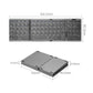 Frendorf | B089T Faltbare Bluetooth-Tastatur wiederaufladbar mit Touchpad (Silber)