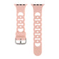 Frerndorf | Hollow Silicone Watch Band Für Apple Watch Series 9&8&7 41mm / SE 3&SE 2&6&SE&5&4 40mm / 3&2&1 38mm(Pink)