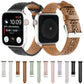 Frerndorf | Hollow Echtes Leder Uhrenarmband Für Apple Watch Series 9&8&7 41mm / SE 3&SE 2&6&SE&5&4 40mm / 3&2&1 38mm(Grün)