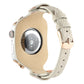 Frendorf | Armband Echtleder Uhrband für Apple Watch Series 9&8&7 41mm / SE 3&SE 2&6&SE&5&4 40mm / 3&2&1 38mm (Beige)