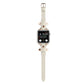 Frendorf | Armband Echtleder Uhrband für Apple Watch Series 9&8&7 41mm / SE 3&SE 2&6&SE&5&4 40mm / 3&2&1 38mm (Beige)