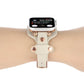 Frendorf | Armband Echtleder Uhrband für Apple Watch Series 9&8&7 41mm / SE 3&SE 2&6&SE&5&4 40mm / 3&2&1 38mm (Beige)