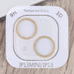 Frendorf | Für iPhone 13 Glitter Ring Gehärtetes Glas Kamera Linse Film (Gold)