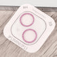 Frendorf | Für iPhone 13 Glitzer Ring Gehärtetes Glas Kameraobjektiv Folie (Rosa)