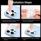 Frendorf | Für iPhone 13 Glitter Ring Gehärtetes Glas Kamera Linse Film (Gold)