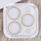 Frendorf | Für iPhone 13 Pro / 13 Pro Max Glitter Ring Gehärtetes Glas Kameraobjektiv Film (Gold)
