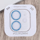 Frendorf | Für iPhone 12 mini / 11 Glitzer Ring Gehärtetes Glas Kameralinsenfolie (Blau)
