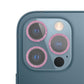 Frendorf | Für iPhone 12 Pro Glitzer Ring Gehärtetes Glas Kamera Linse Film (Pink)