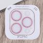 Frendorf | Für iPhone 12 Pro Glitzer Ring Gehärtetes Glas Kamera Linse Film (Pink)