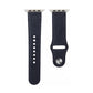 Frerndorf | Nagel Silber Schnalle Leder Uhrband für Apple Watch Series 9&8&7 41mm / SE 3&SE 2&6&SE&5&4 40mm / 3&2&1 38mm (Dunkelblau)