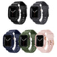 Frerndorf | Integriertes Carbonfaser-Muster Silikon-Uhrenarmband für Apple Watch Series 9&8&7 41mm / SE 3&SE 2&6&SE&5&4 40mm / 3&2&1 38mm (Schwarz)