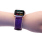 Frerndorf | Glitzer Sternenhimmel Uhrenarmband für Apple Watch Series 9&8&7 41mm / SE 3&SE 2&6&SE&5&4 40mm / 3&2&1 38mm (Schwarz)