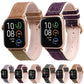 Frerndorf | Glitzer Sternenhimmel Uhrenarmband für Apple Watch Series 9&8&7 41mm / SE 3&SE 2&6&SE&5&4 40mm / 3&2&1 38mm (Schwarz)