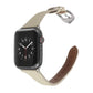 Frerndorf | Echtes Leder-Uhrenarmband für Apple Watch Series 9&8&7 41mm / SE 3&SE 2&6&SE&5&4 40mm / 3&2&1 38mm (Aprikose)