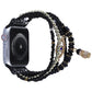 Frendorf | Augenperlen-Ketten-Armband für Apple Watch Series 9&8&7 41mm / SE 3&SE 2&6&SE&5&4 40mm / 3&2&1 38mm (Schwarz)