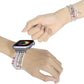 Frendorf | Augenperlen-Ketten-Uhrenarmband für Apple Watch Series 9&8&7 41mm / SE 3&SE 2&6&SE&5&4 40mm / 3&2&1 38mm(Weiß)