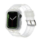 Frerndorf | Integriertes TPU-Uhrband für Apple Watch Series 9&8&7 41mm / SE 3&SE 2&6&SE&5&4 40mm / 3&2&1 38mm (Matt Transparent)