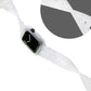 Frerndorf | Integriertes TPU-Uhrband für Apple Watch Series 9&8&7 41mm / SE 3&SE 2&6&SE&5&4 40mm / 3&2&1 38mm (Matt Transparent)
