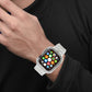Frerndorf | Integriertes TPU-Uhrband für Apple Watch Series 9&8&7 41mm / SE 3&SE 2&6&SE&5&4 40mm / 3&2&1 38mm (Matt Transparent)