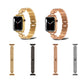 Frendorf | D-förmiges Rauten-Metall-Uhrenarmband für Apple Watch Series 9&8&7 41mm / SE 3&SE 2&6&SE&5&4 40mm / 3&2&1 38mm (Schwarz)
