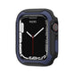 Frendorf | Abnehmbares Zwei-Farben-Uhrengehäuse für Apple Watch Series 9 / 8 / 7 41mm / 6&SE&5&4 40mm (Schwarz Mitternachtsblau)