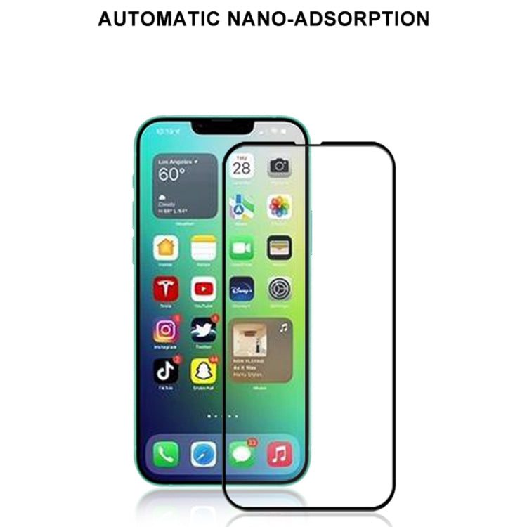 Frendorf | Für iPhone 14 Plus mocolo 9H Full Glue Silk Print Tempered Glass Film (Schwarz)