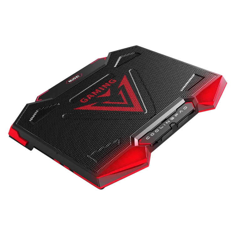 Frendorf | 5 Fan 2 USB Hebe Faltbares Laptop Kühlständer (Blau Rot)