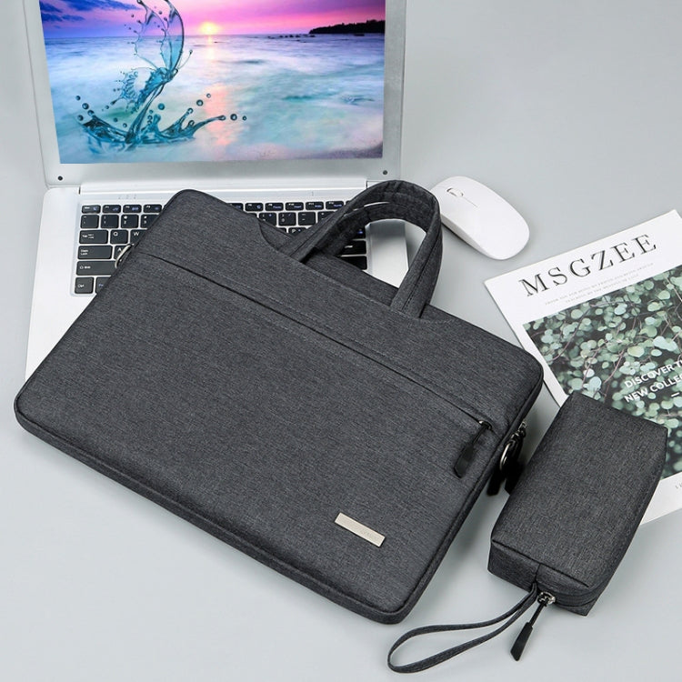 Frendorf | Handtas Laptop Tas Binnen Tas met Power Tas, Maat: 12 inch (Donkergrijs)